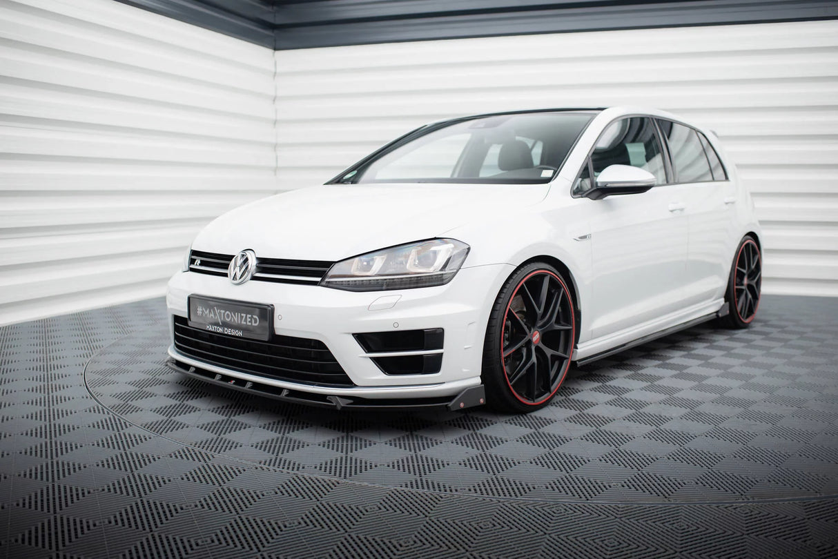 Maxton Design Splitter incl. flaps (V5) | Volkswagen Golf 7 R/R-line