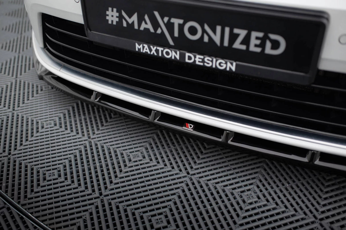 Maxton Design Splitter incl. flaps (V5) | Volkswagen Golf 7 R/R-line
