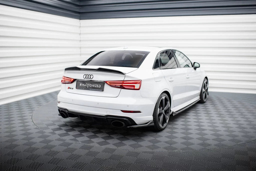 Maxton Design Achter Splitters (V3) | Audi RS3 8V (Sedan)