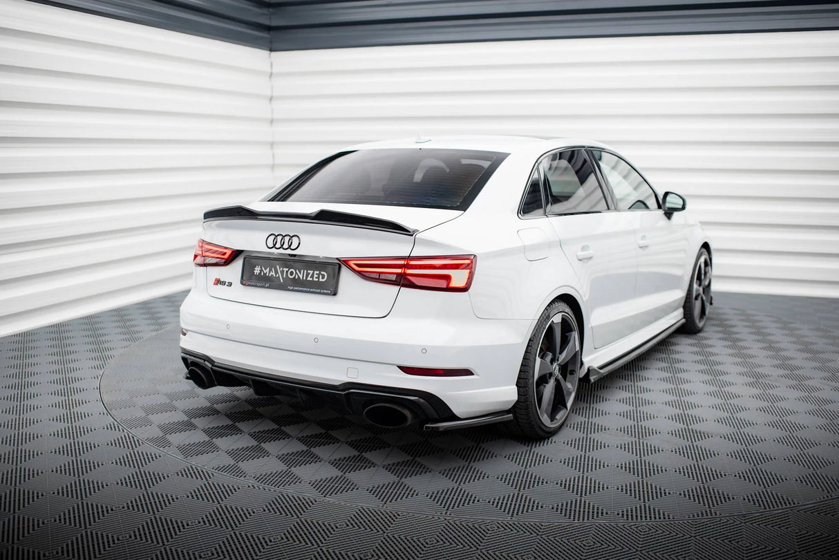 Maxton Design Achter Splitters (V2) | Audi RS3 8V (Sedan)