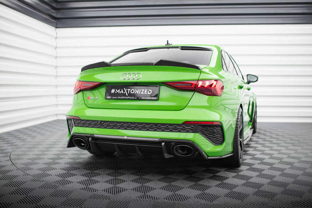 Maxton Design Carbon Achter Splitters (V2) | Audi RS3 8Y (Sedan)