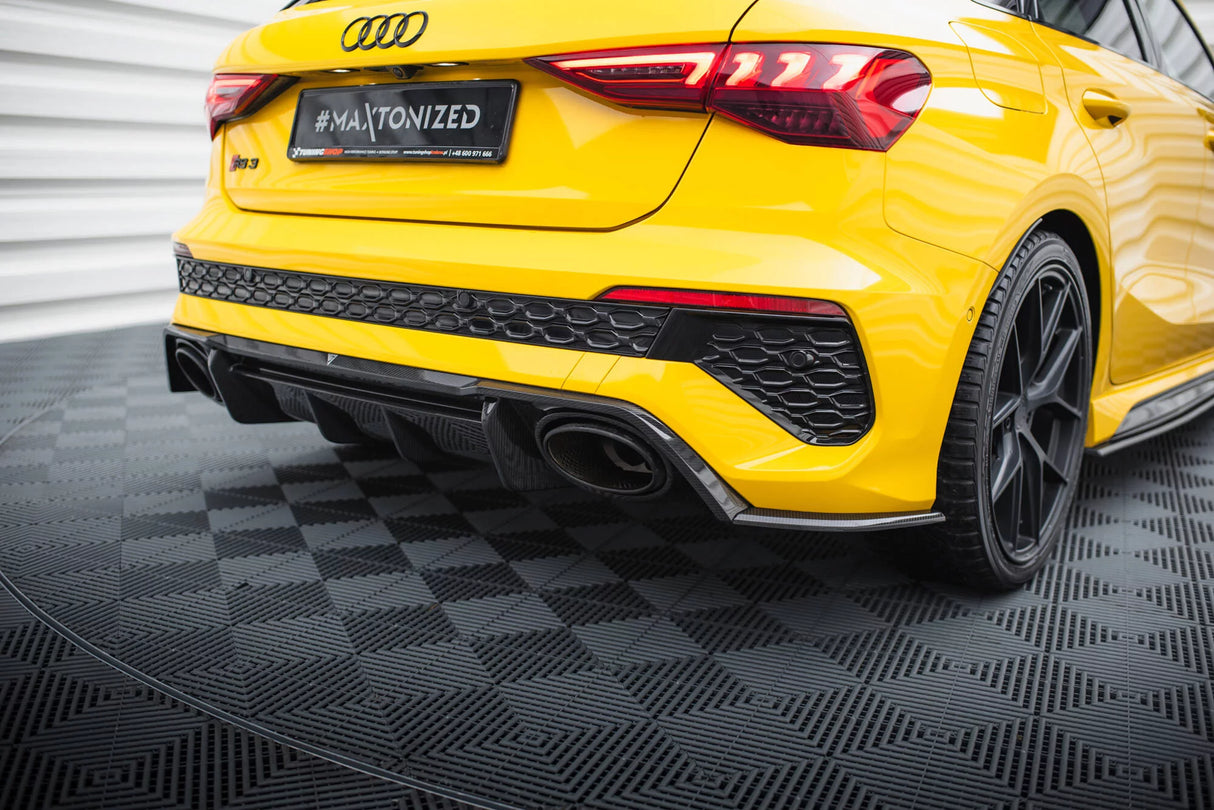 Maxton Design Carbon Achter Splitters (V2) | Audi RS3 8Y (Sportback)