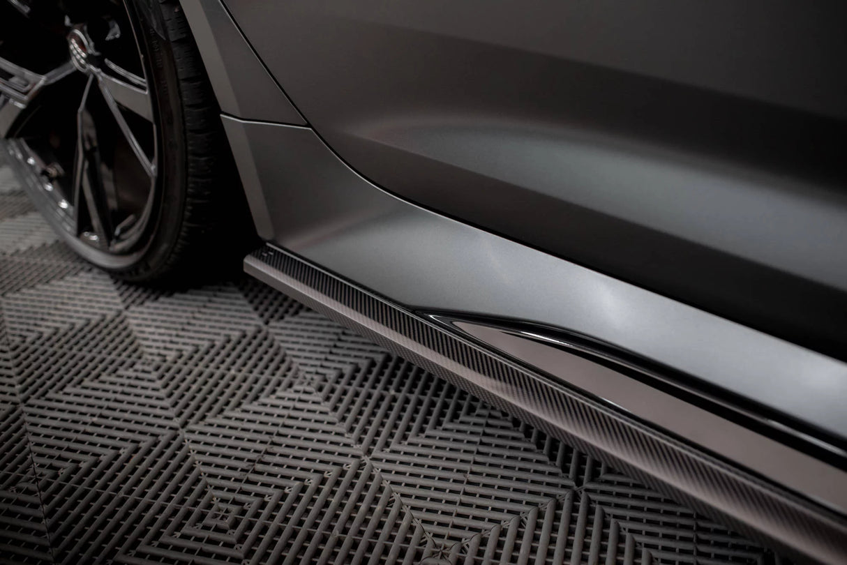 Maxton Design Carbon Side Skirt Splitters | Audi RS6/RS7 C8
