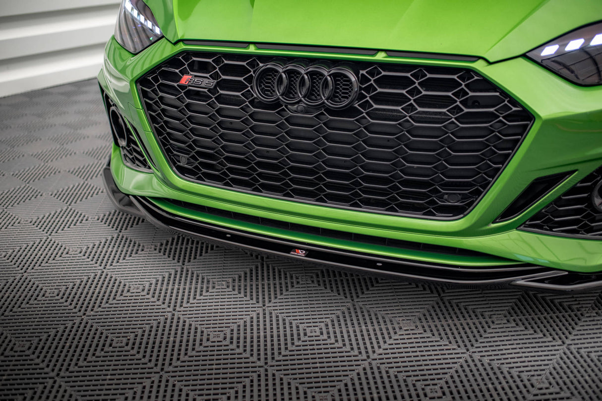 MAXTON FRONT SPLITTER V.1 + FLAPS AUDI RS5 F5 FACELIFT
