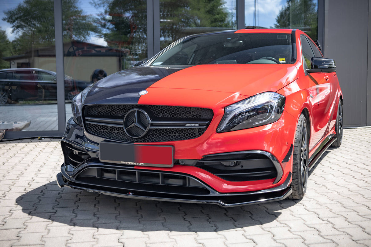 MAXTON FRONT SPLITTER V.2 MERCEDES-BENZ A45 AERO W176 FACELIFT