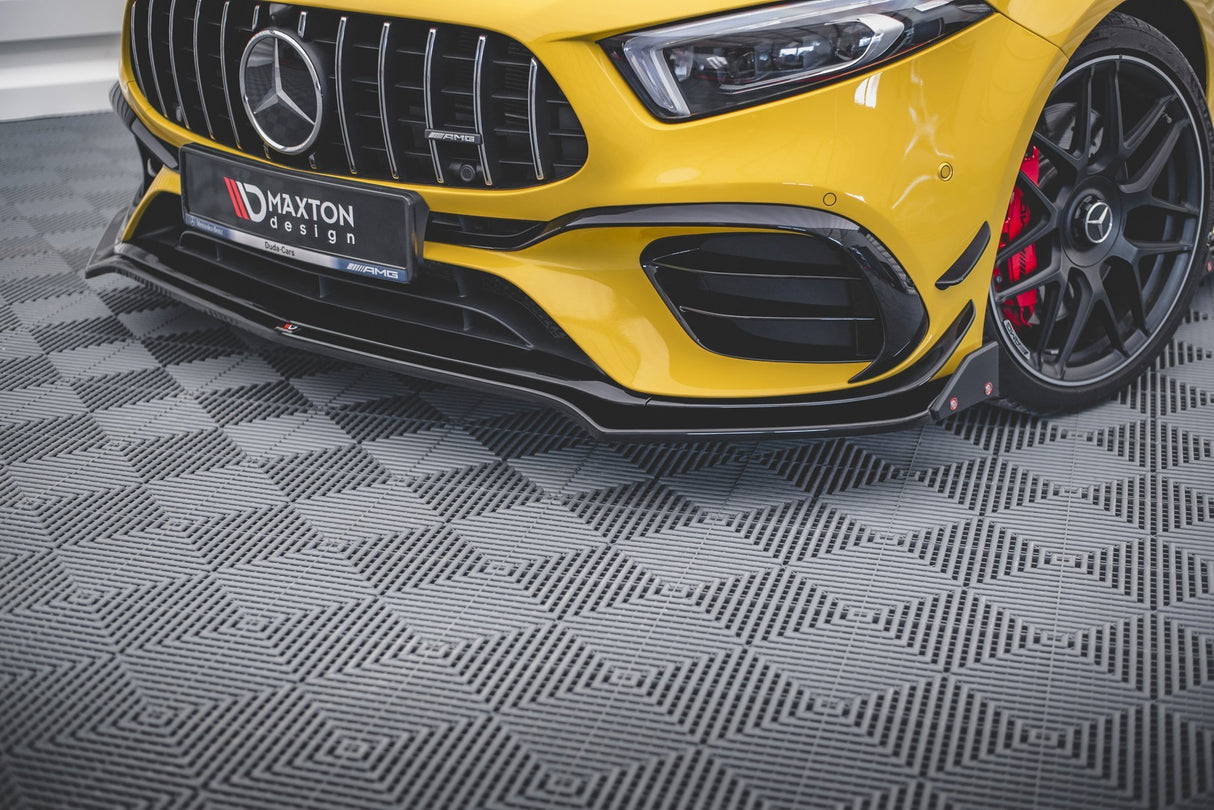 MAXTON FRONT SPLITTER V.3 + FLAPS MERCEDES-AMG A45 S W177