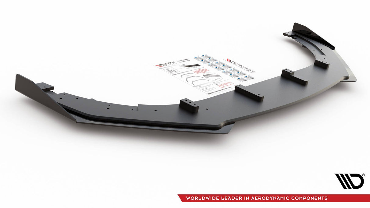 MAXTON RACING DURABILITY FRONT SPLITTER V.3 + FLAPS VOLKSWAGEN GOLF VI GTI MK6