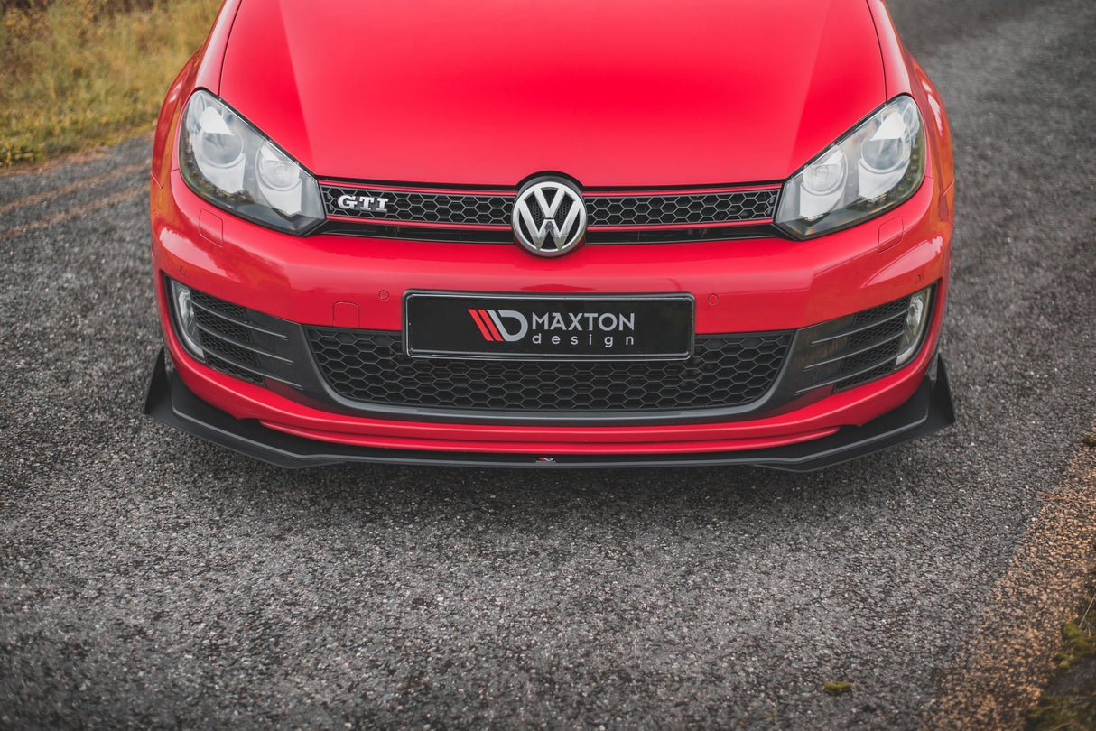 MAXTON RACING DURABILITY FRONT SPLITTER V.3 + FLAPS VOLKSWAGEN GOLF VI GTI MK6