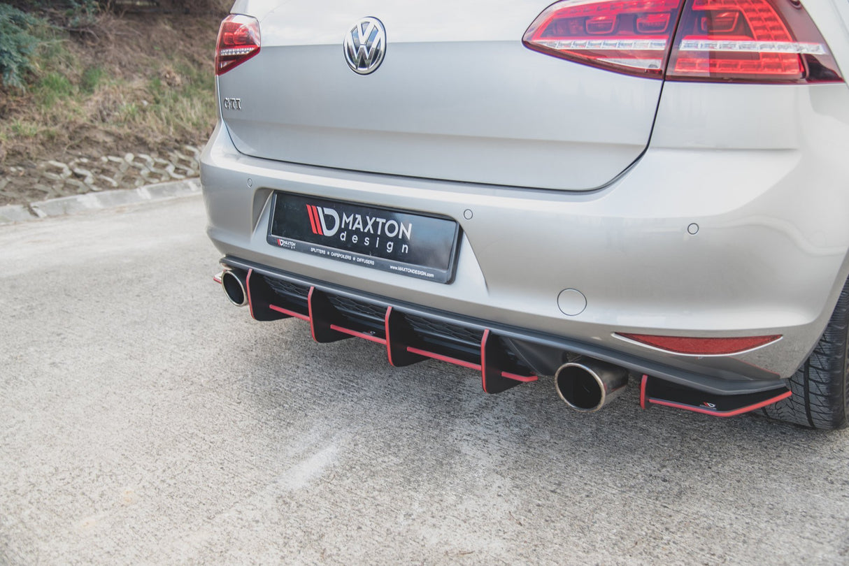 MAXTON RACING DURABILITY REAR DIFFUSER V.1 VW GOLF VII MK7 GTI