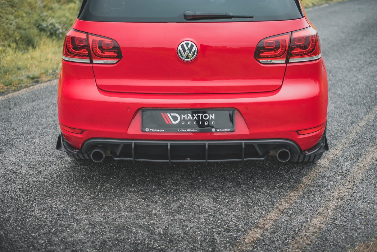MAXTON RACING DURABILITY REAR SIDE SPLITTERS + FLAPS VOLKSWAGEN GOLF VI GTI MK6