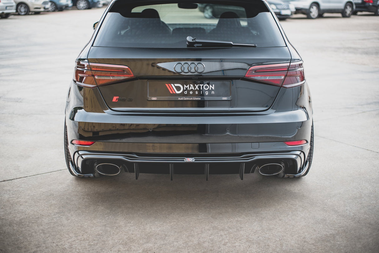 MAXTON REAR SIDE SPLITTERS V.2 AUDI RS3 8V SPORTBACK FACELIFT