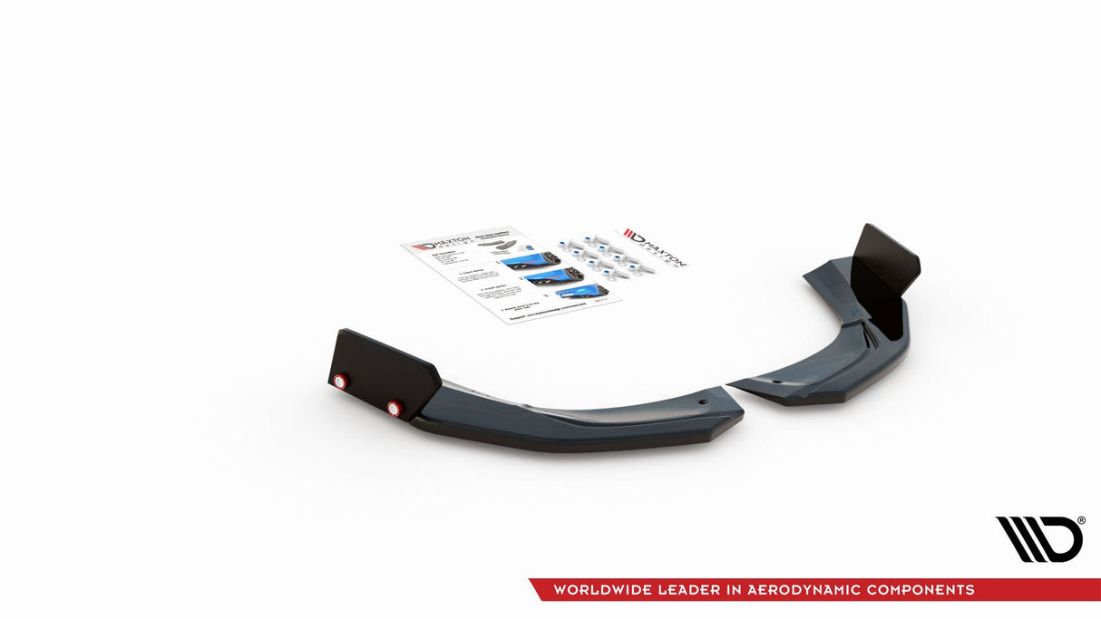 MAXTON REAR SIDE SPLITTERS V.2 + FLAPS MERCEDES-AMG A45 S W177