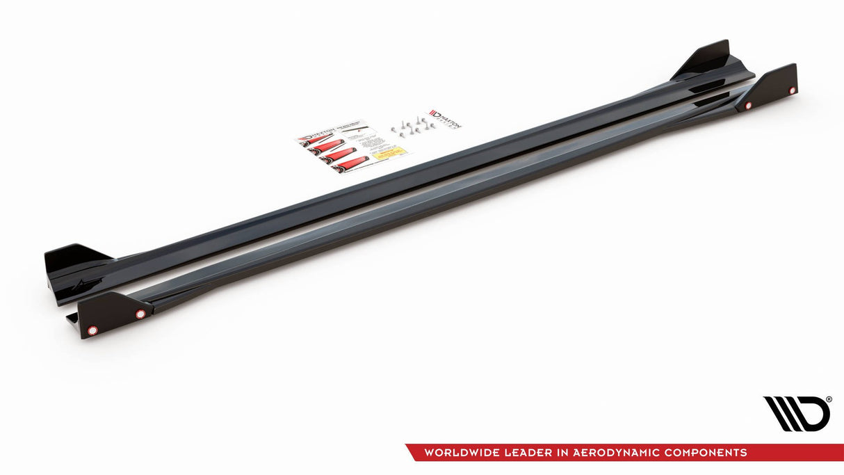 MAXTON SIDE SKIRTS DIFFUSERS V.2 + FLAPS MERCEDES-AMG A45 S W177