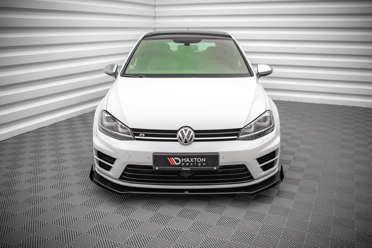 MAXTON STREET PRO FRONT SPLITTER V.1 + FLAPS VOLKSWAGEN GOLF VII R MK7