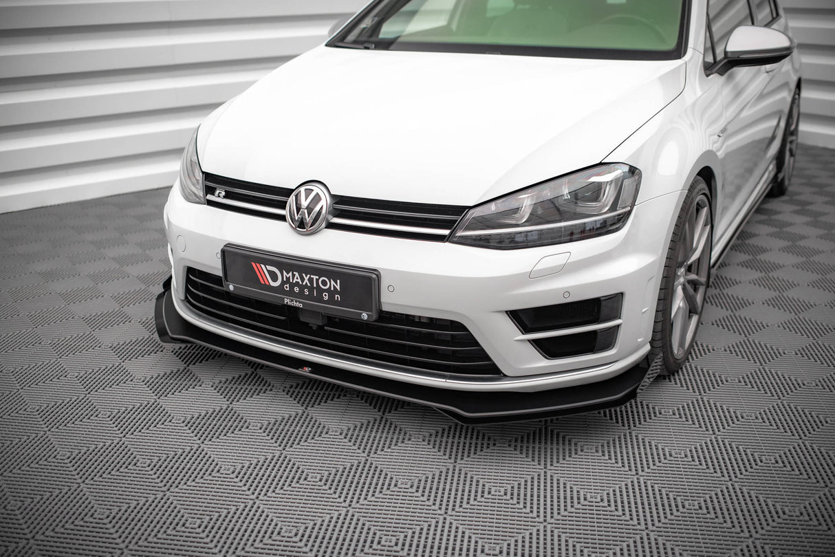 MAXTON STREET PRO FRONT SPLITTER V.1 + FLAPS VOLKSWAGEN GOLF VII R MK7