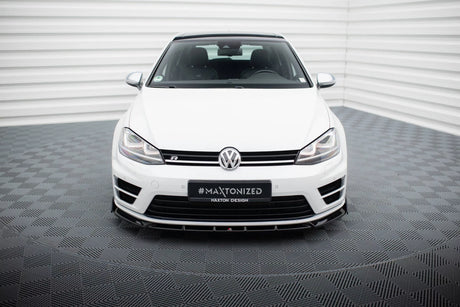 Maxton Design Splitter incl. flaps (V5) | Volkswagen Golf 7 R/R-line