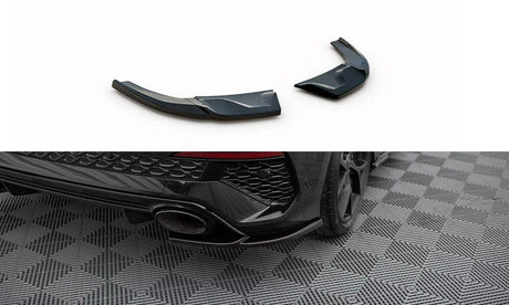 Maxton Design Achter Splitters (V1) | Audi RS3 8Y (Sportback)