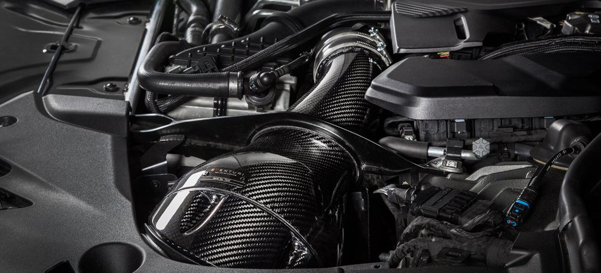 Eventuri BMW F9X M5/M8 Black Carbon intake with shrouds