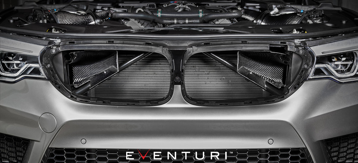 Eventuri BMW F9X M5/M8 Black Carbon intake with shrouds