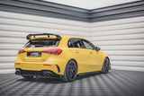MAXTON CENTRAL REAR SPLITTER + FLAPS FOR MERCEDES-AMG A45 S W177