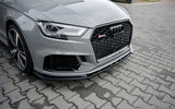 MAXTON FRONT SPLITTER V.1 AUDI RS3 8V FL SEDAN
