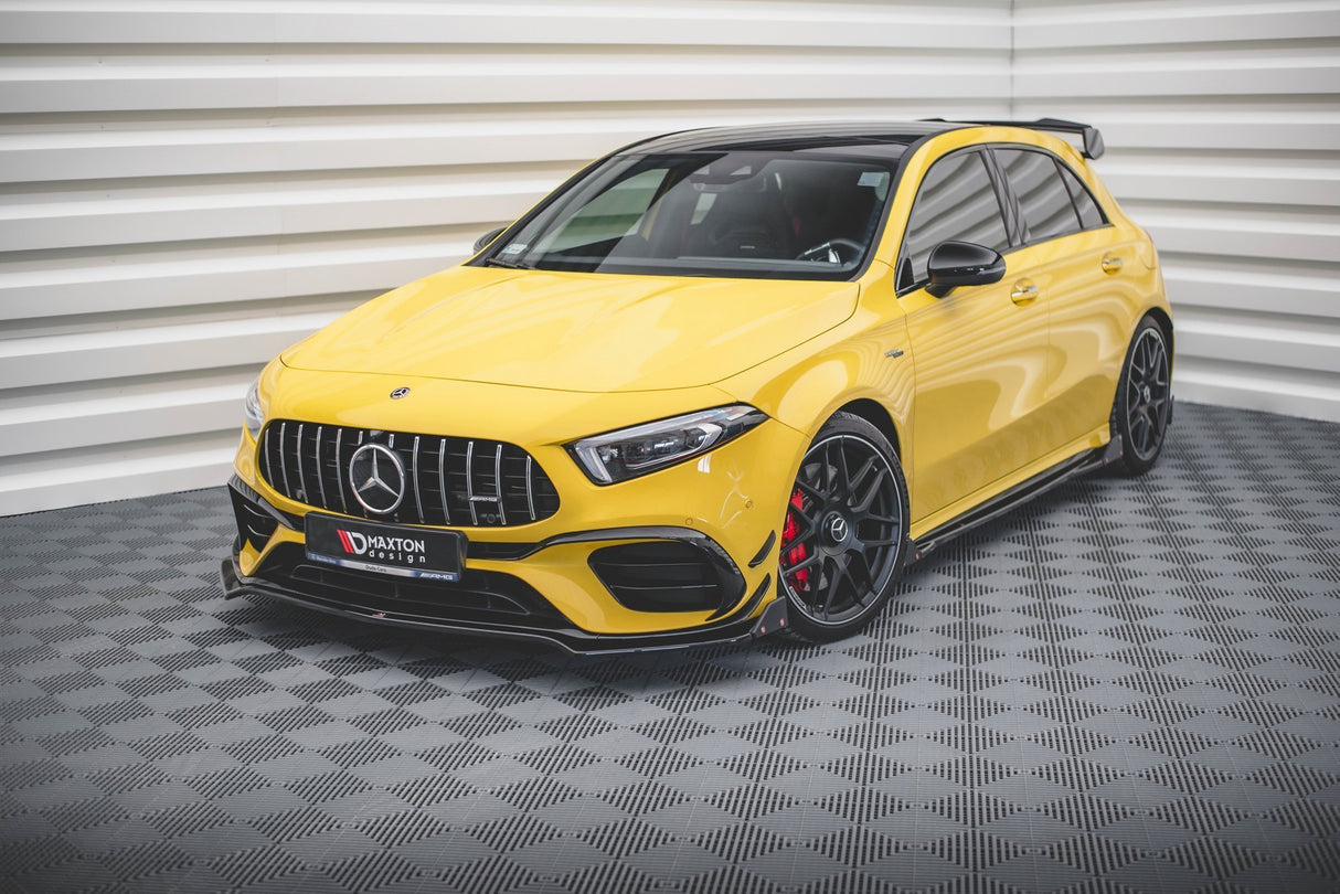 MAXTON FRONT SPLITTER V.3 + FLAPS MERCEDES-AMG A45 S W177