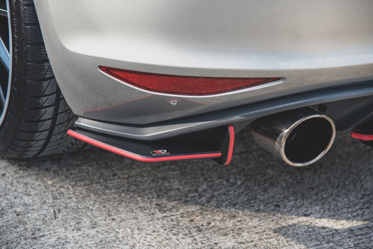 MAXTON RACING DURABILITY REAR SIDE SPLITTERS V.1 VW GOLF VII MK7 GTI