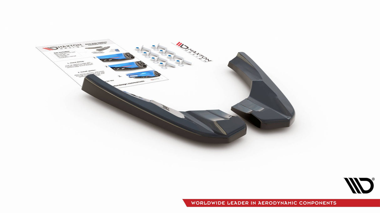 MAXTON REAR SIDE SPLITTERS V.2 AUDI RS3 8V SPORTBACK FACELIFT