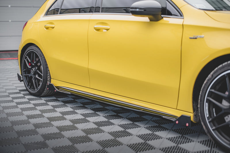 MAXTON SIDE SKIRTS DIFFUSERS V.2 + FLAPS MERCEDES-AMG A45 S W177