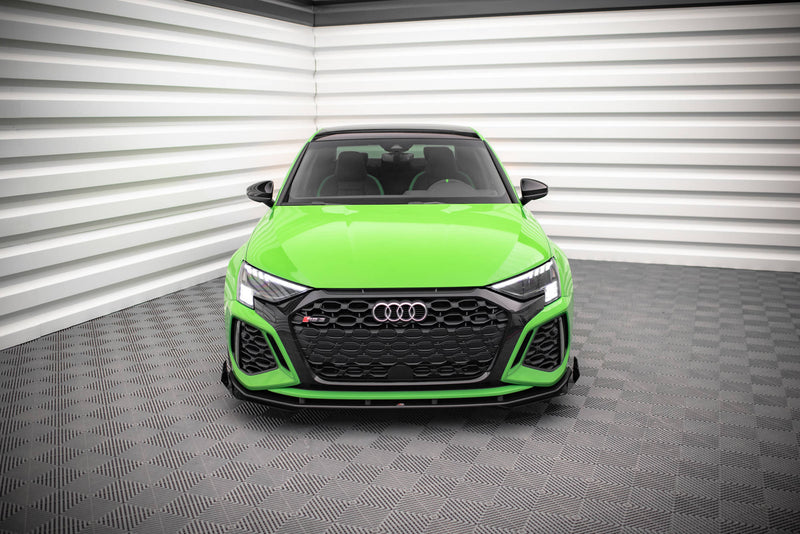 MAXTON STREET PRO FRONT SPLITTER V.1 + FLAPS AUDI RS3 8Y