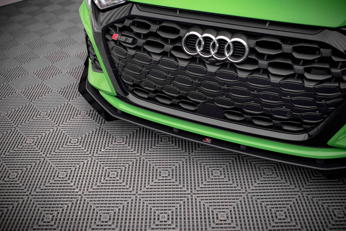 MAXTON STREET PRO FRONT SPLITTER V.1 + FLAPS AUDI RS3 8Y