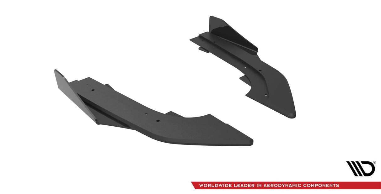 MAXTON STREET PRO REAR SIDE SPLITTERS + FLAPS AUDI RS3 SEDAN 8Y