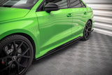 MAXTON STREET PRO SIDE SKIRTS DIFFUSERS AUDI RS3 SEDAN 8Y
