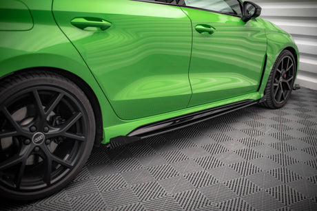 MAXTON STREET PRO SIDE SKIRTS DIFFUSERS + FLAPS AUDI RS3 SEDAN 8Y