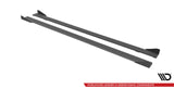 MAXTON STREET PRO SIDE SKIRTS DIFFUSERS + FLAPS VOLKSWAGEN GOLF VII R MK7